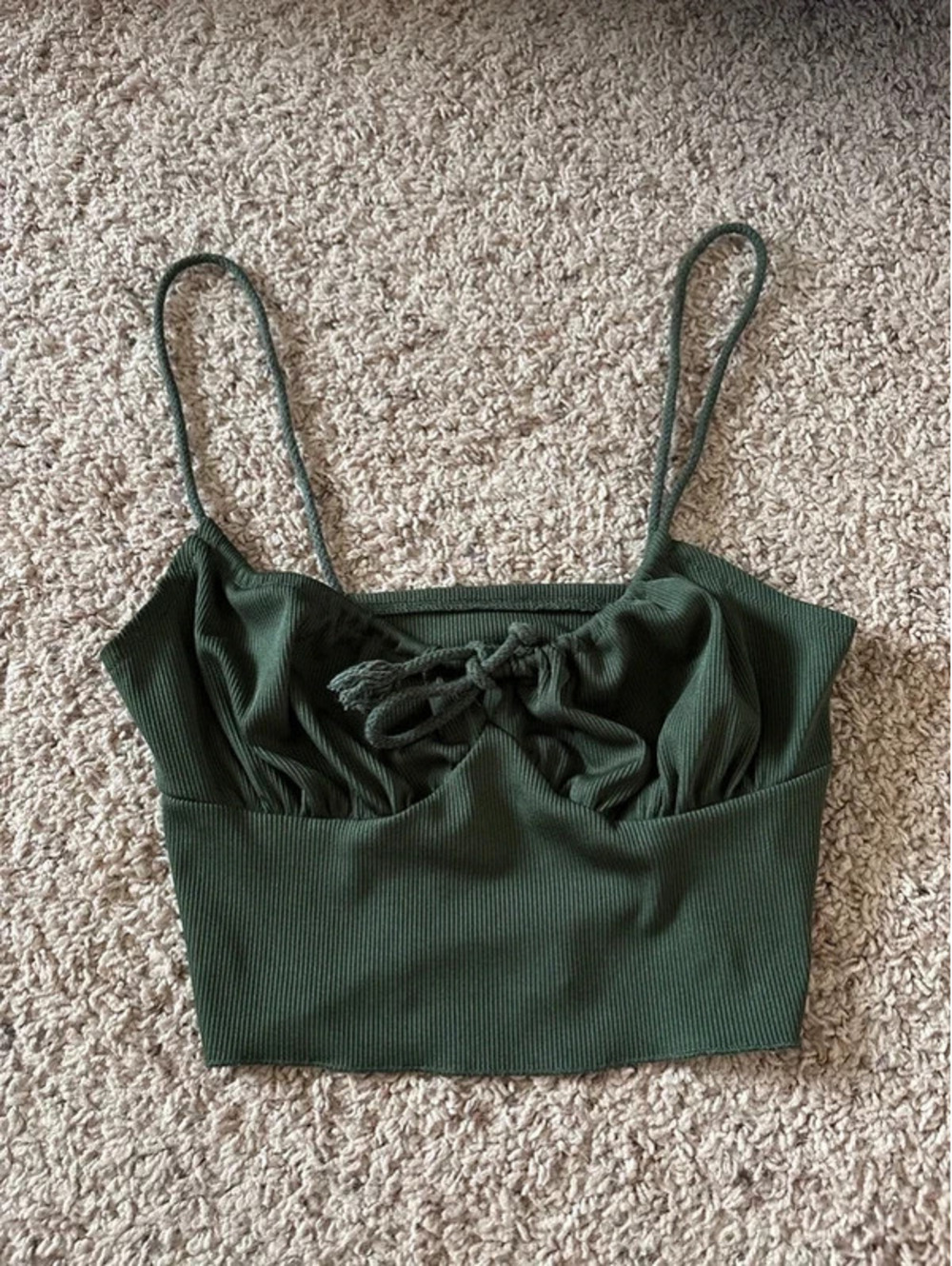 SHEIN Green Cropped Top - Extra Small
